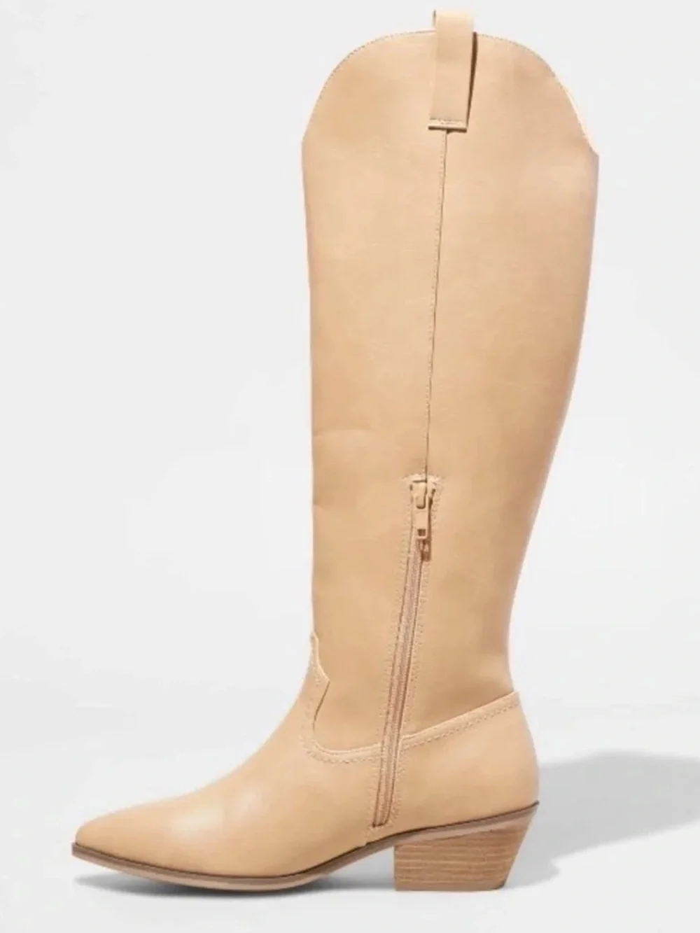 NWT Universal Thread Women’s Sommer Western Knee Boot in Tan Sz 6 1/2